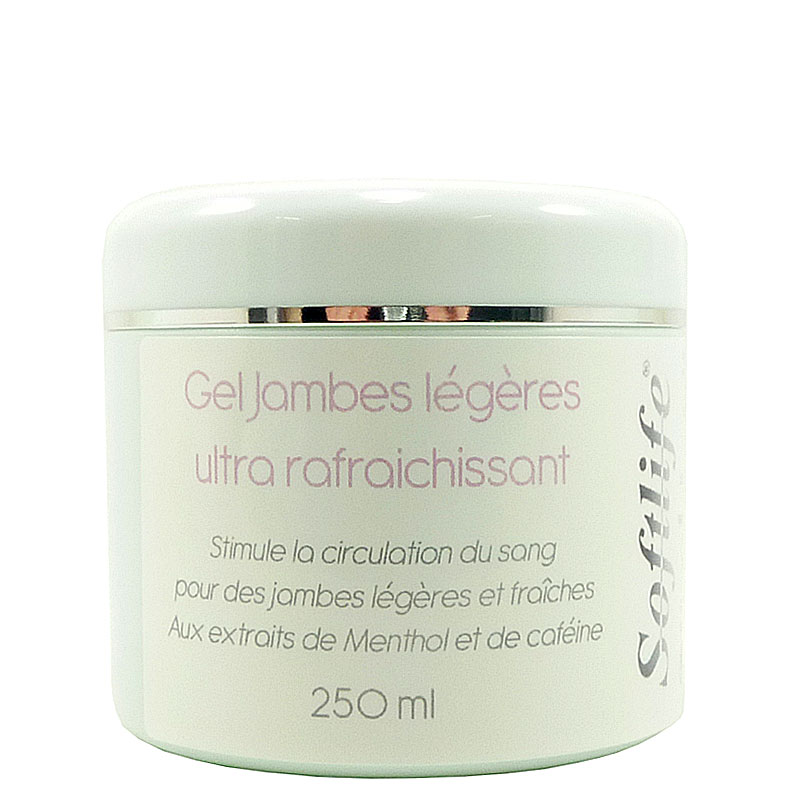 Gel jambes l�g�res menthol et cafeine 250ml